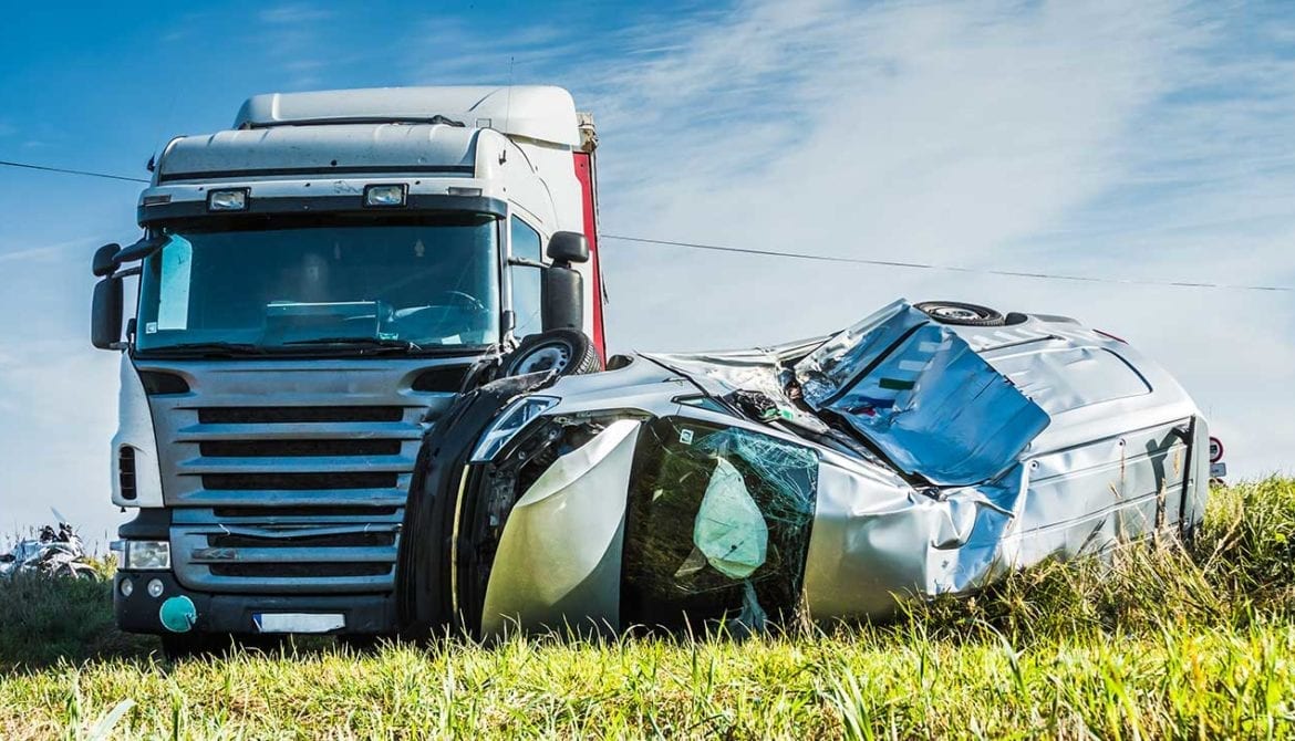 truck accident - truck accident liability concept